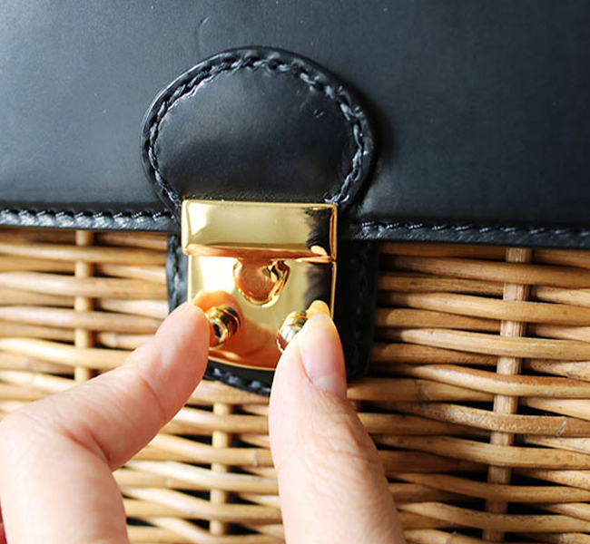 ebagos カーフ・ハンドバッグ M（かっちりバッグ/カーフケリー）カーフ