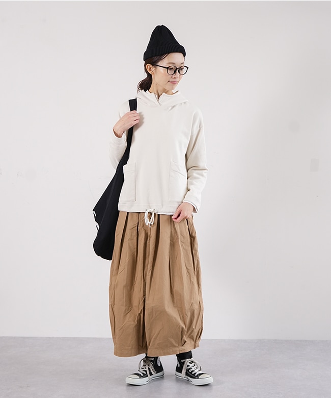 A21609]HARVESTY(ハーベスティ) 40コーマ糸ツイルサーカスキュロット