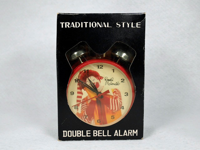 ビンテージ Mcdonald's マクドナルド Ronald Twin Bell Alarm Clock