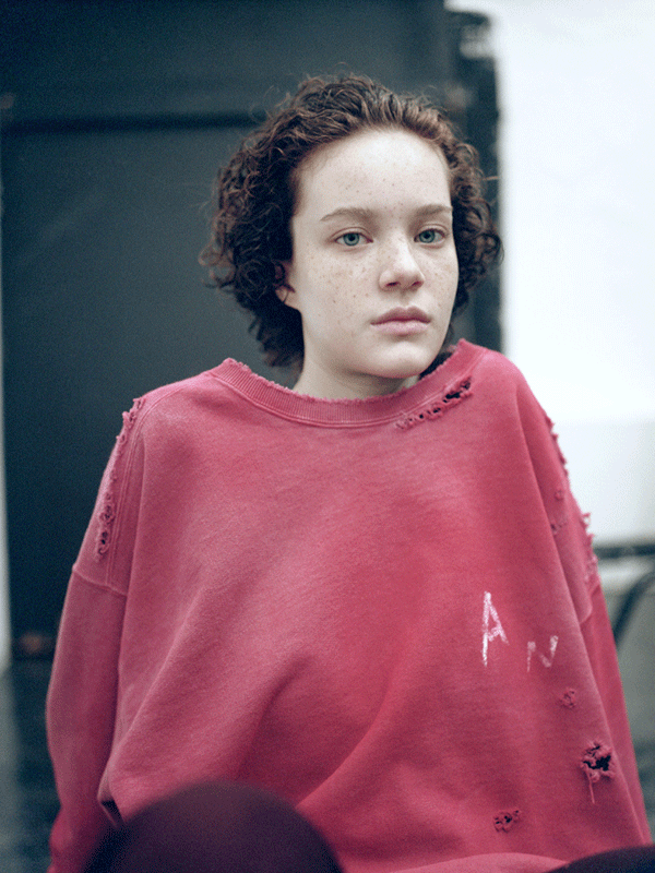 ANCELLM（アンセルム） Crash Uneven Over Sweat Shirt（クラッシュ