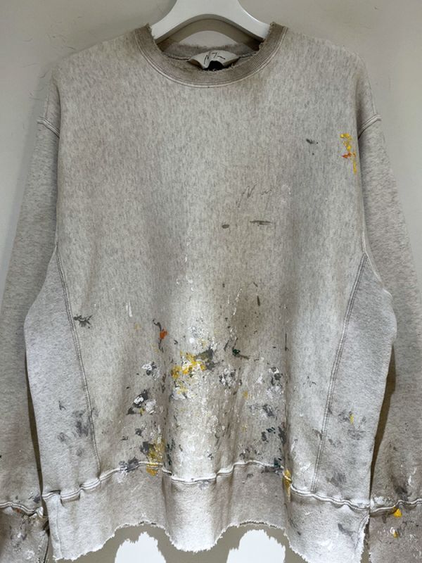 ANCELLM（アンセルム） Hand Painting Sweat Shirt（ハンドペイン