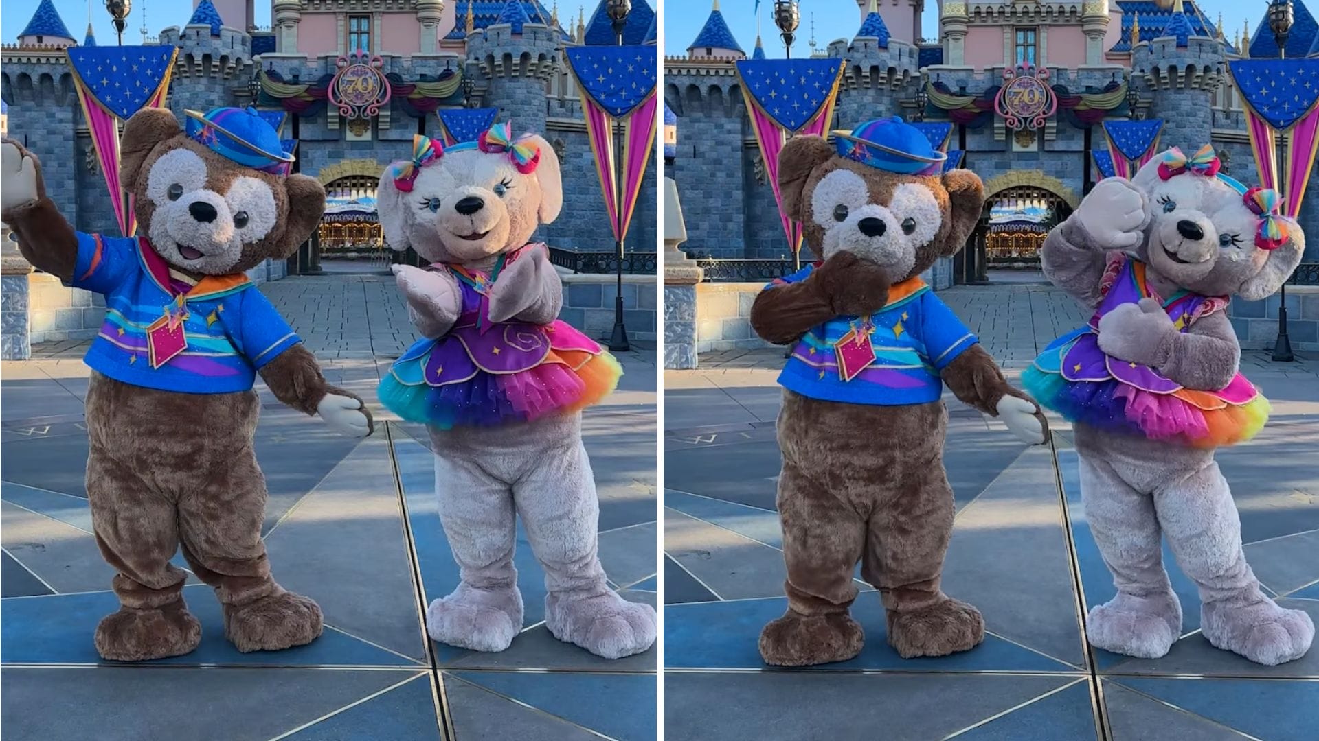 FIRST LOOK at Duffy and ShellieMay at Disneyland in 70th