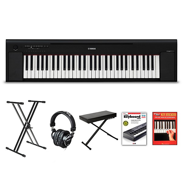 Yamaha Piaggero NP-15 61-Key Portable Keyboard With Power Adapter