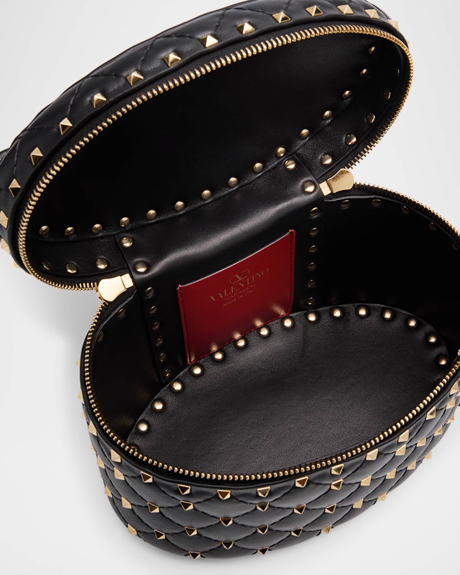 Valentino Garavani Rockstud Spike Top-Handle Vanity Bag | Neiman