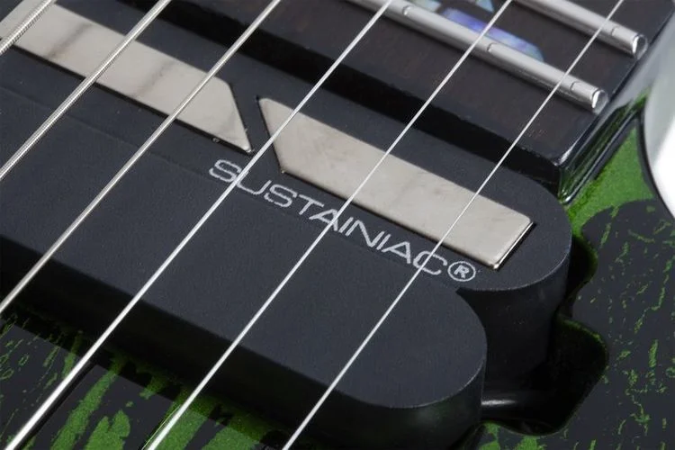 Schecter C-1 FR-S Silver Mountain in Toxic Venom – nafiriguitar.com