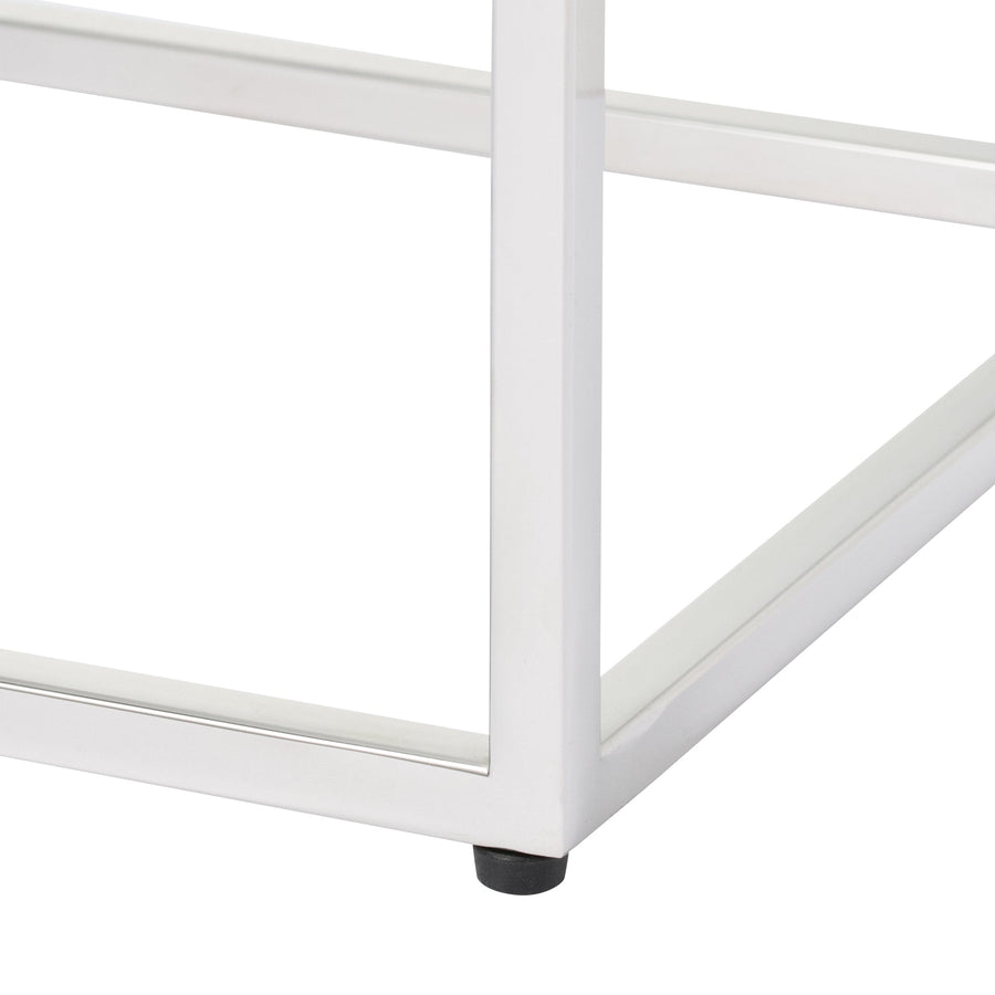 Francfranc(フランフラン) レーヌ ネストテーブル S クリア×シルバー