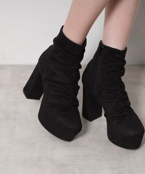 FRONT ZIP CHUNKY ブーツ｜スライの通販｜&mall（アンドモール）三井