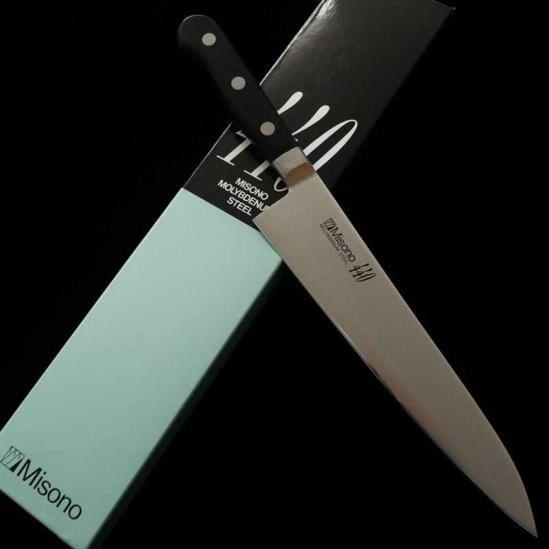 ミソノMISONO 牛刀 黒積層合板 440 (180-300mm) – 三浦刃物店 Miura Knives