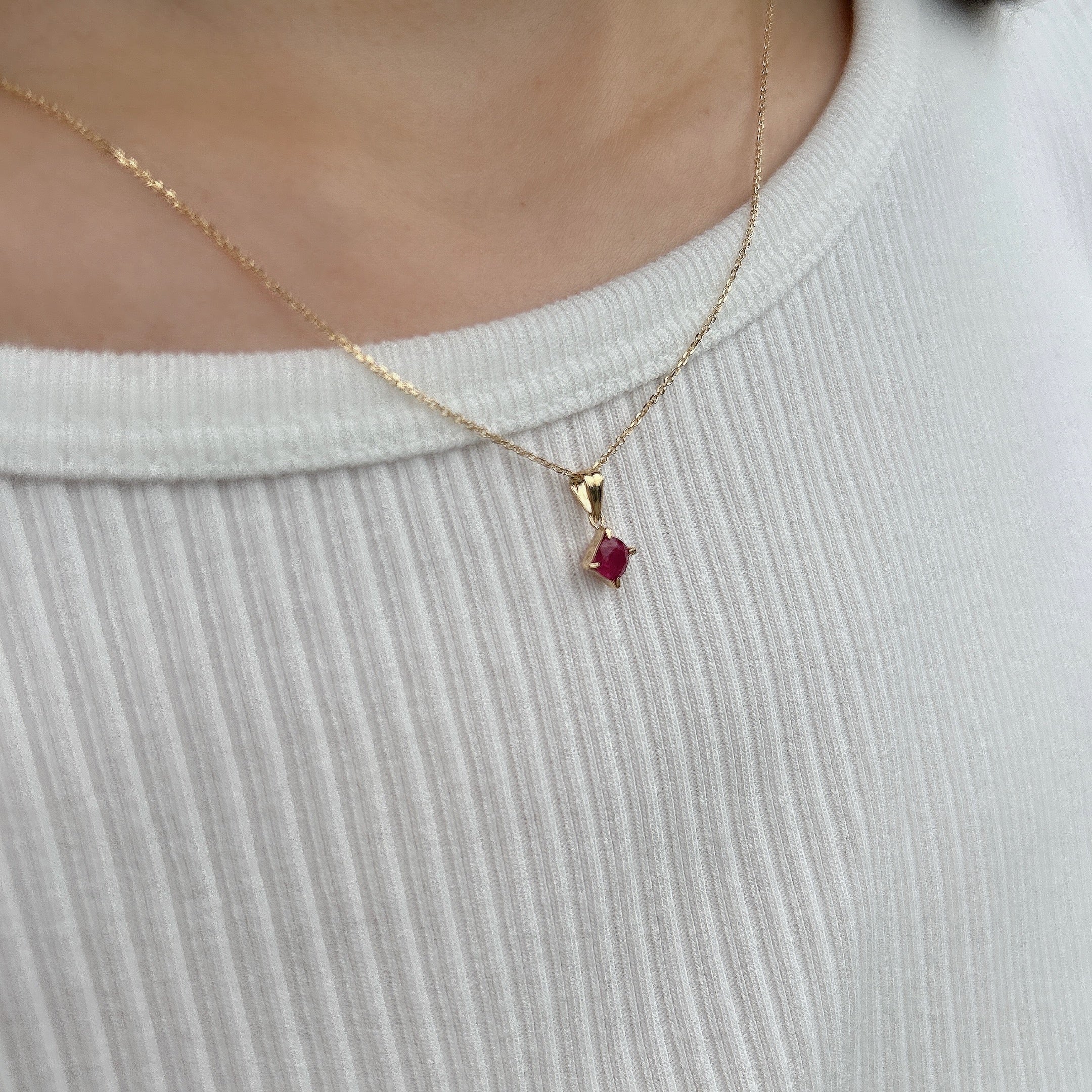 K18ルビーペンダントトップ