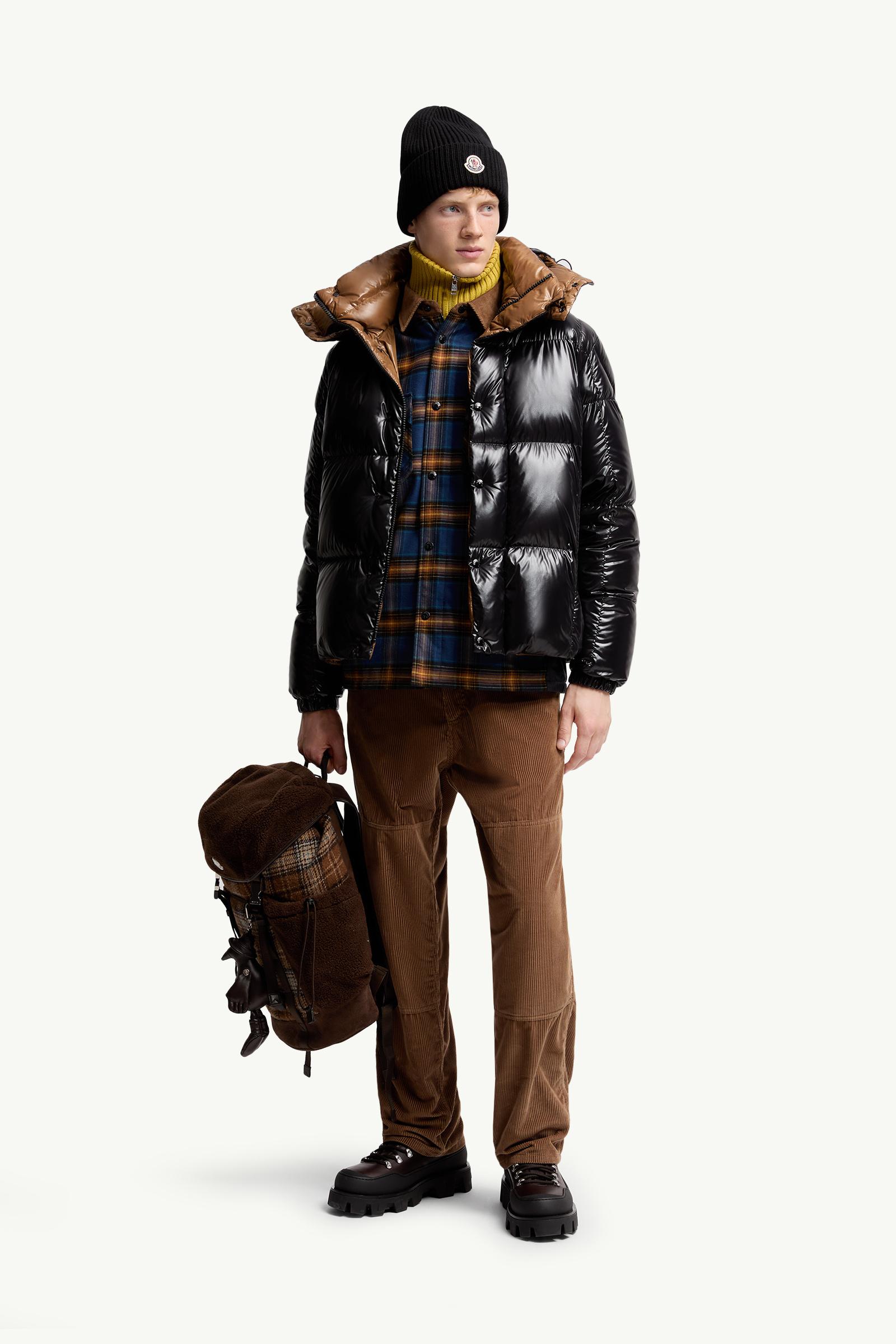 Black Parana Hooded Short Down Jacket - Short Down Jackets for Men