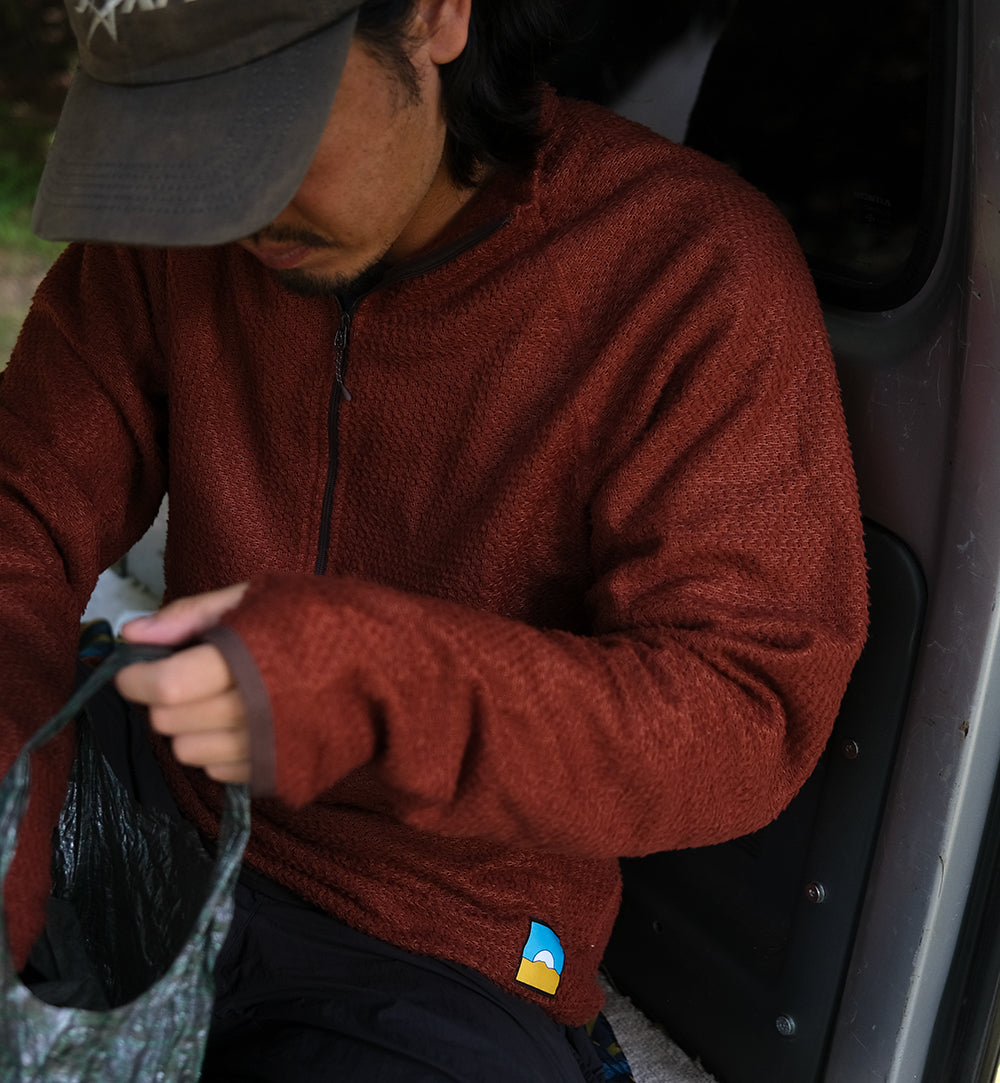 Senchi Designs 90 CREWNECK W/ HALF ZIP / センチデザイン 90クルー