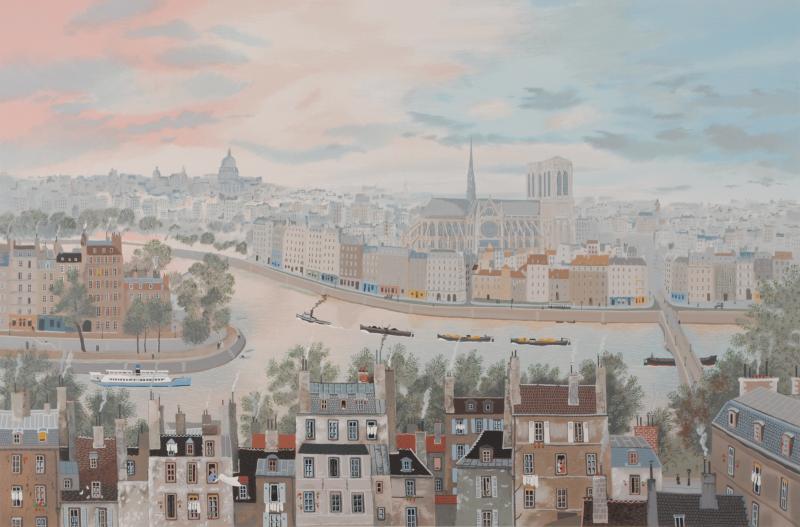 インテリアの絵画をシルクスクリーンの版画で制作したミッシェル