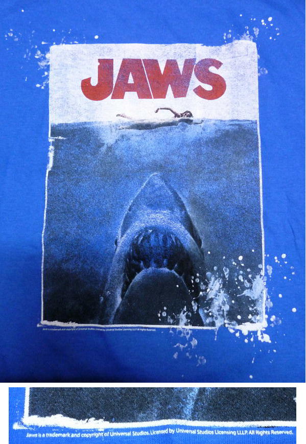 バンドTシャツ,通販,ジョーズ,JAWS,Tシャツ,公式,スピルバーグ,鮫