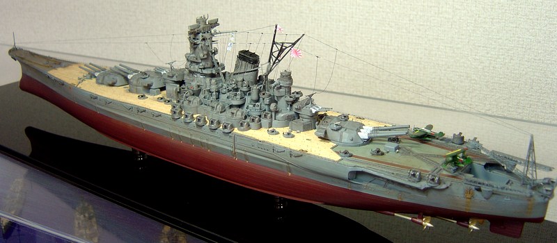 戦艦 大和 1/500 木製甲板 YAMATO 終焉型 フジミ FUJIMI 富士見模型