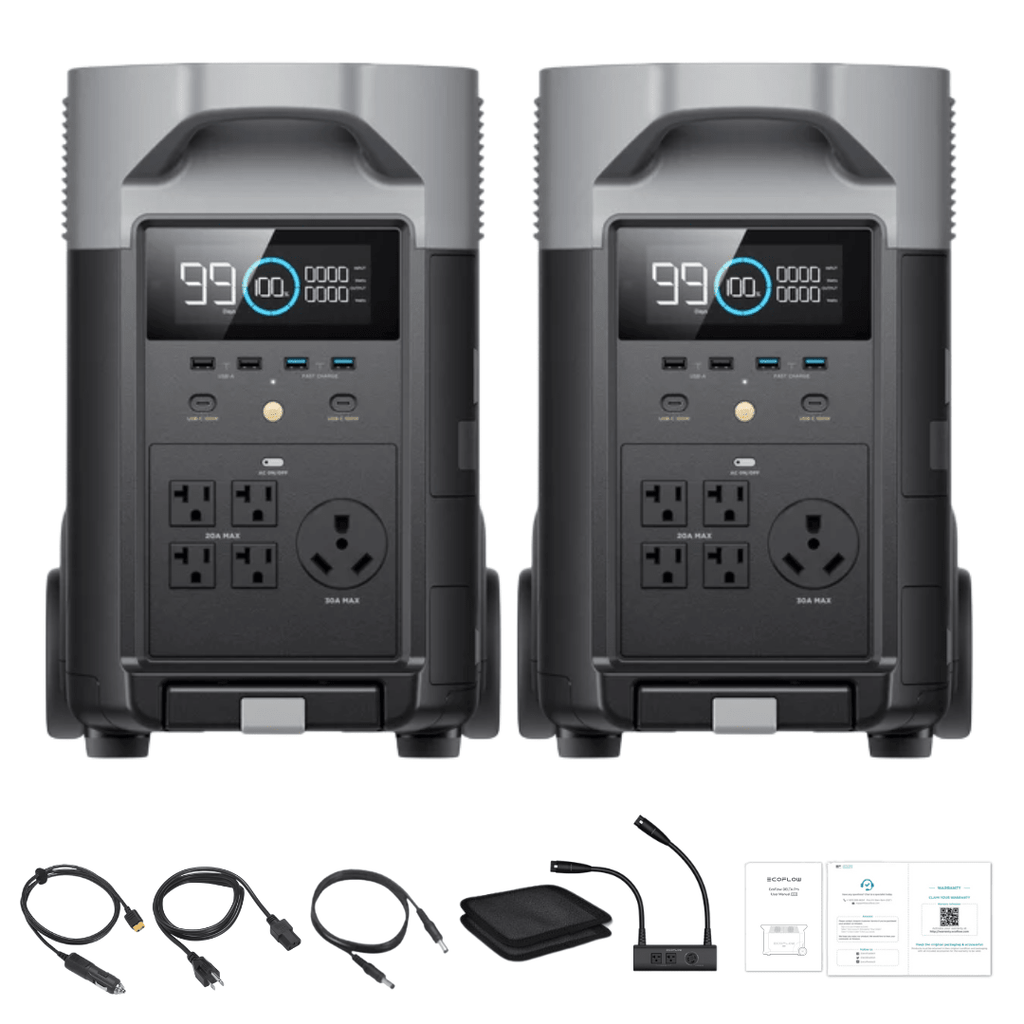 EcoFlow DELTA Pro *2 + Double Voltage Hub - Off Grid Stores