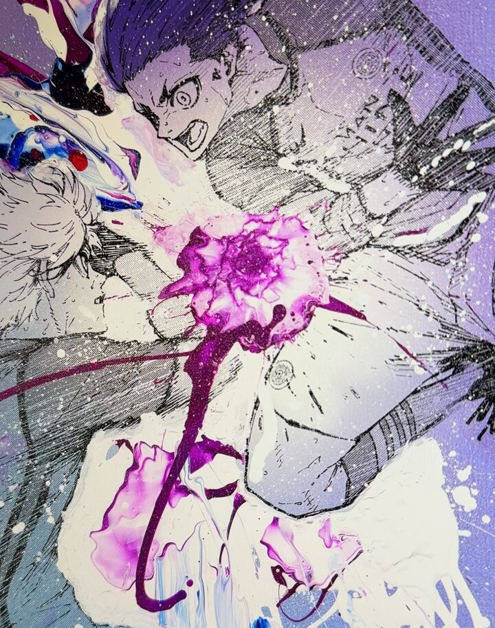 ブルーロック×伊勢丹展示作品のご紹介です。 「凪と玲王Ver2」 こちら