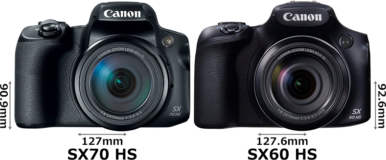 PowerShot SX70 HS」と「PowerShot SX60 HS」の違い - フォトスク