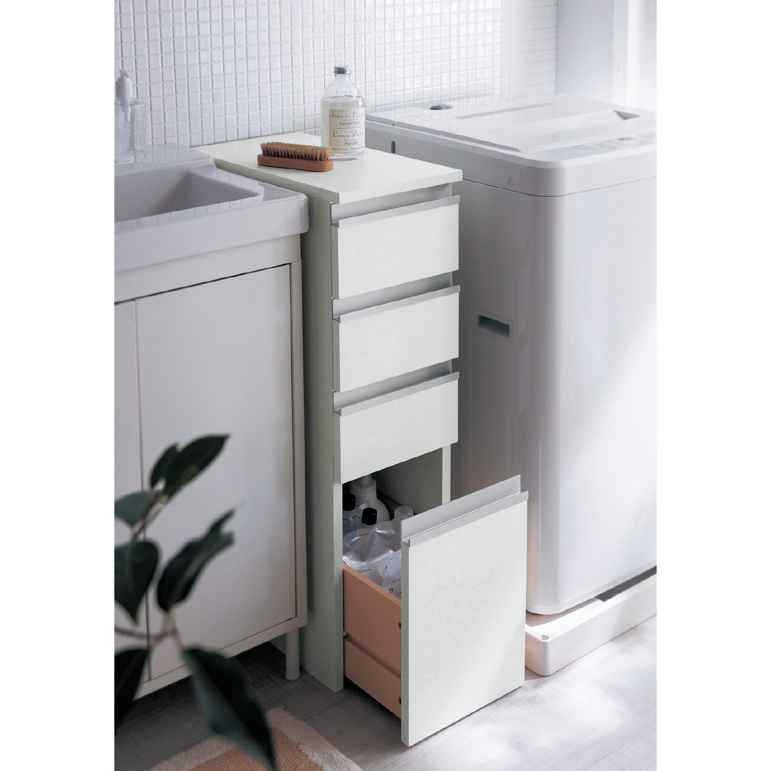 サイズが選べる隙間サニタリーチェスト（洗面所収納/隙間収納）｜通販