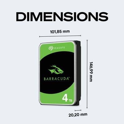 Seagate Barracuda 4TB Internal Hard Drive for Desktops ST4000DMZ04