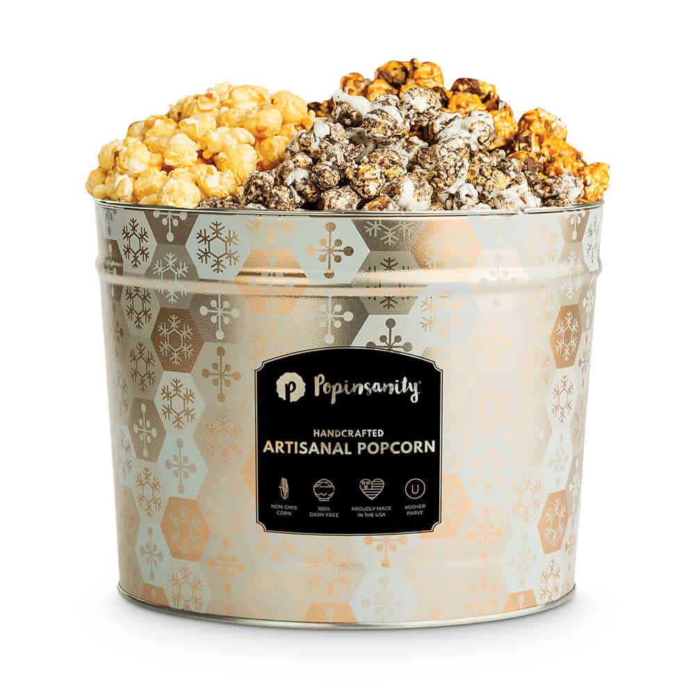 Gourmet Popcorn 3 Flavor Holiday Tin • Oprah's Favorite Gift