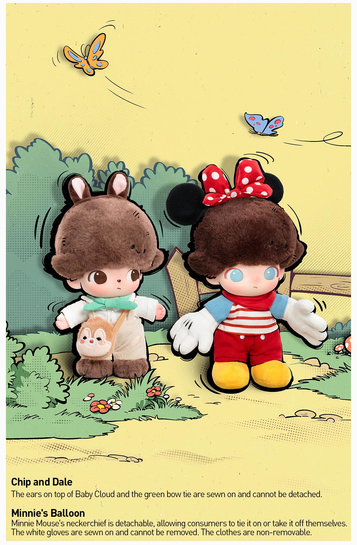 DIMOO WORLD × DISNEY Series-Vinyl Plush Keychain Blind Box - POP