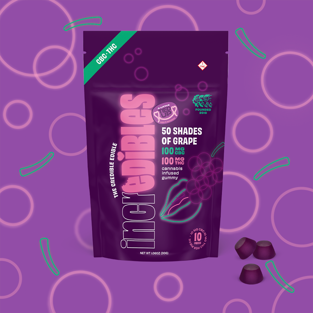 Shop 1:1 50 Shades of Grape + CBC [10pk] (100mg CBC/100mg THC