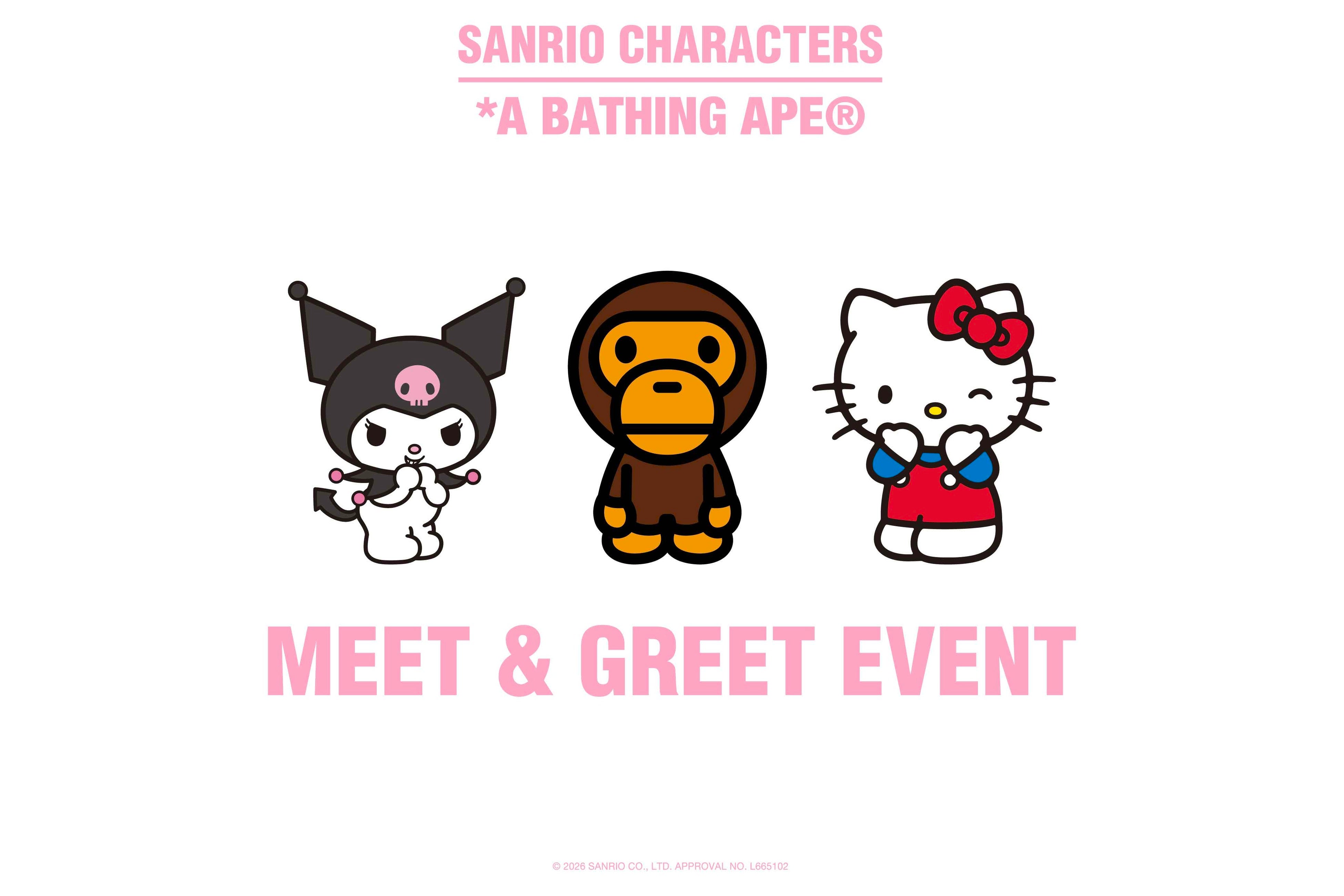 BAPE® X SANRIO CHARACTERS | 株式会社 ノーウェアのプレスリリース