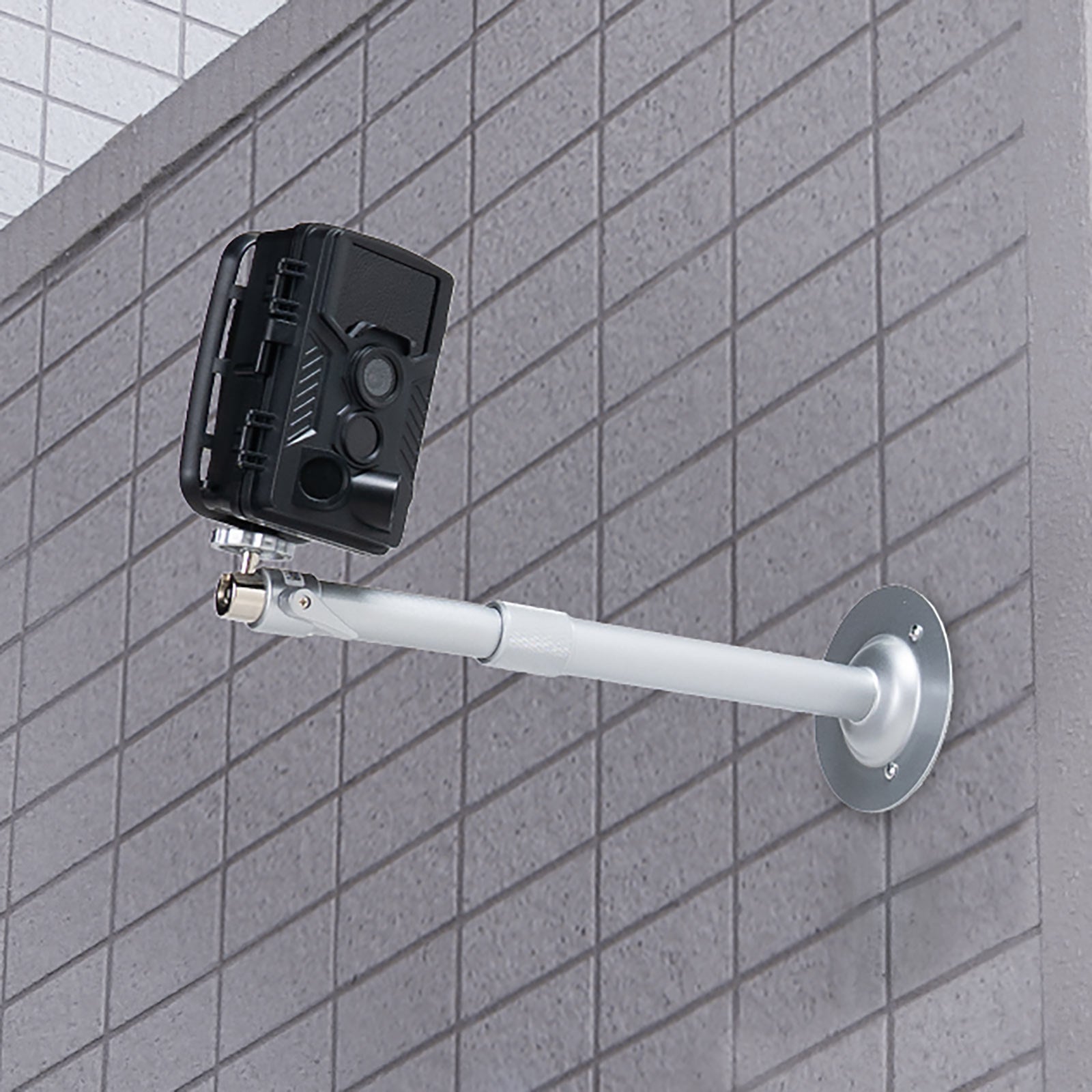 防犯カメラを天井や壁面に設置するカメラ用壁面スタンド サイズ違いで2