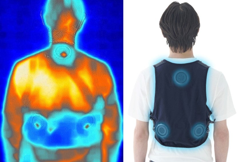 環境温度から-22℃の高性能！電源ON即COOLな冷却ベスト「LOGOS ペルチェ