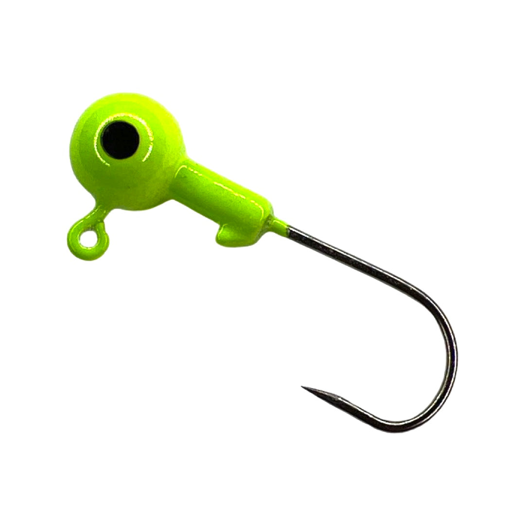 Pure Crappie 1/8 Ounce Jigs 10pc. - Chartreuse - Pure Crappie