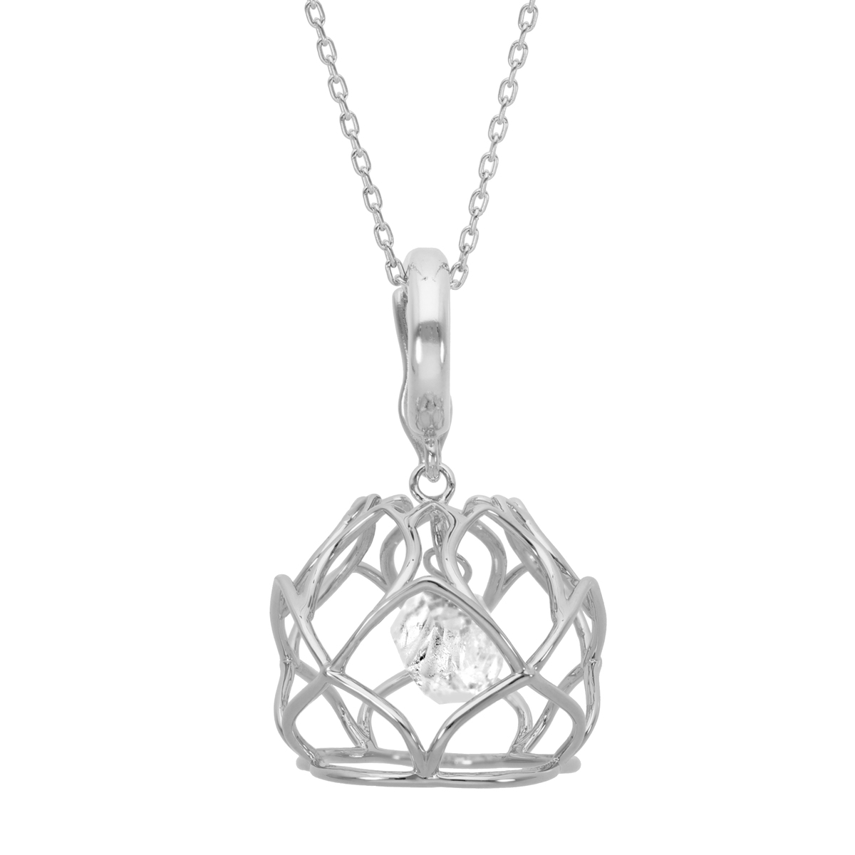 ハーキマーダイヤモンドマインズ社水晶クリッカーペンダント