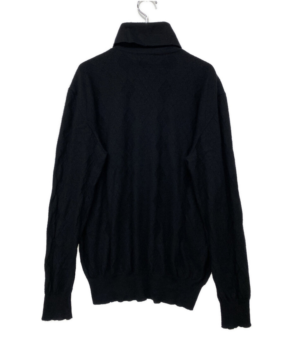 HERMES カシミヤ混アーガイルニット メンズ SIZE XXL エルメス