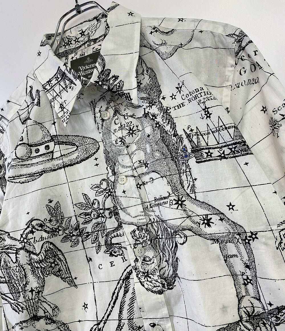 ヴィヴィアンウエストウッド 長袖シャツ 総柄 メンズ SIZE 46 VIVIENNE