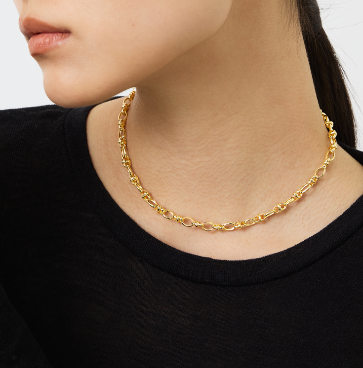 quip queint｜oval chain choker シルバー925 チョーカー ネックレス