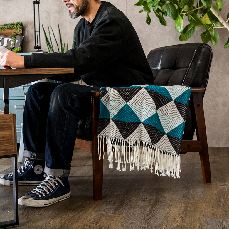 ソファ 1人掛け 合皮レザー 肘掛け 幅68cm [96018]【 ミッド