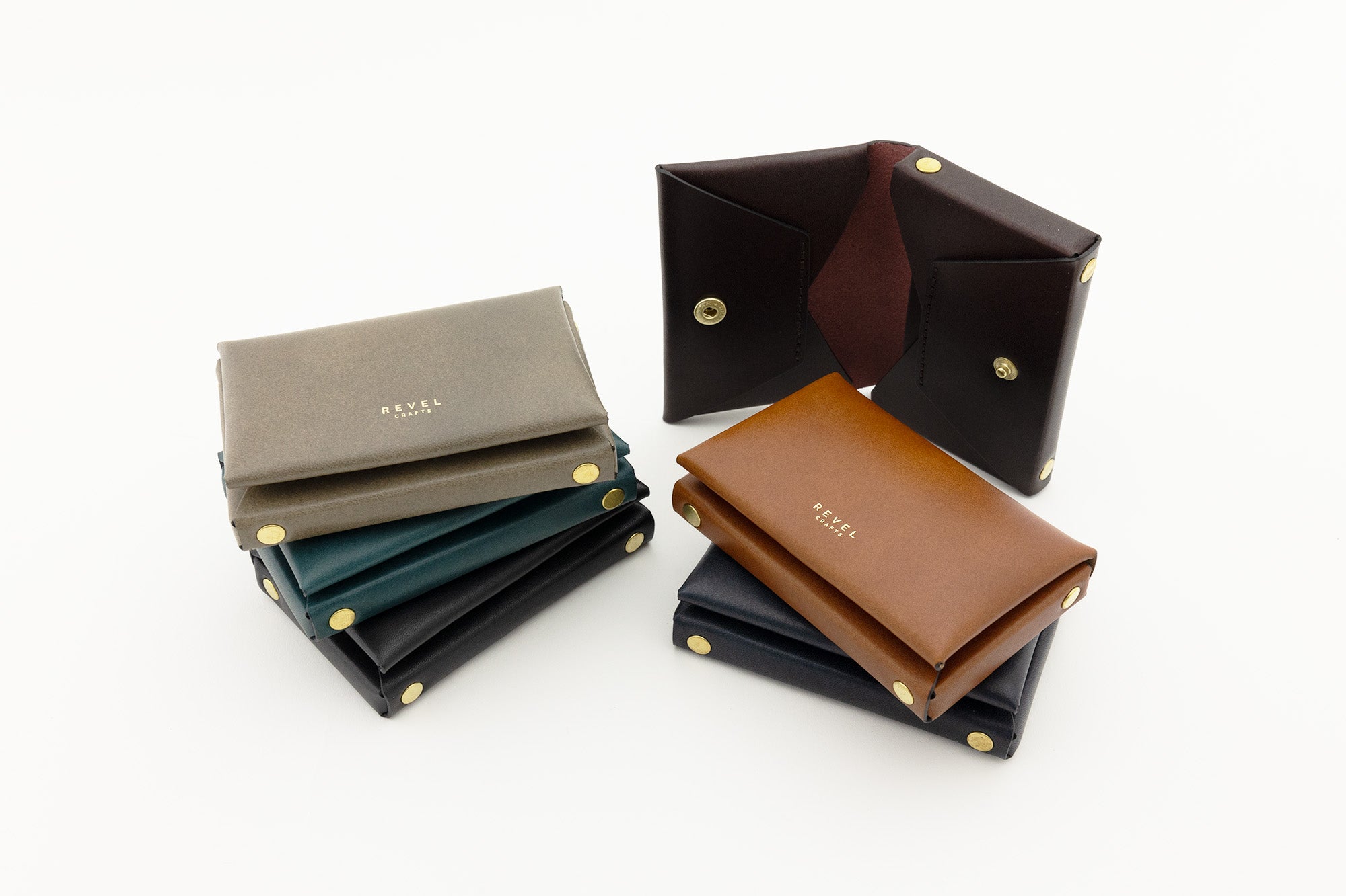 BOX CARD CASE BURGUNDY｜『REVEL』公式通販ストア
