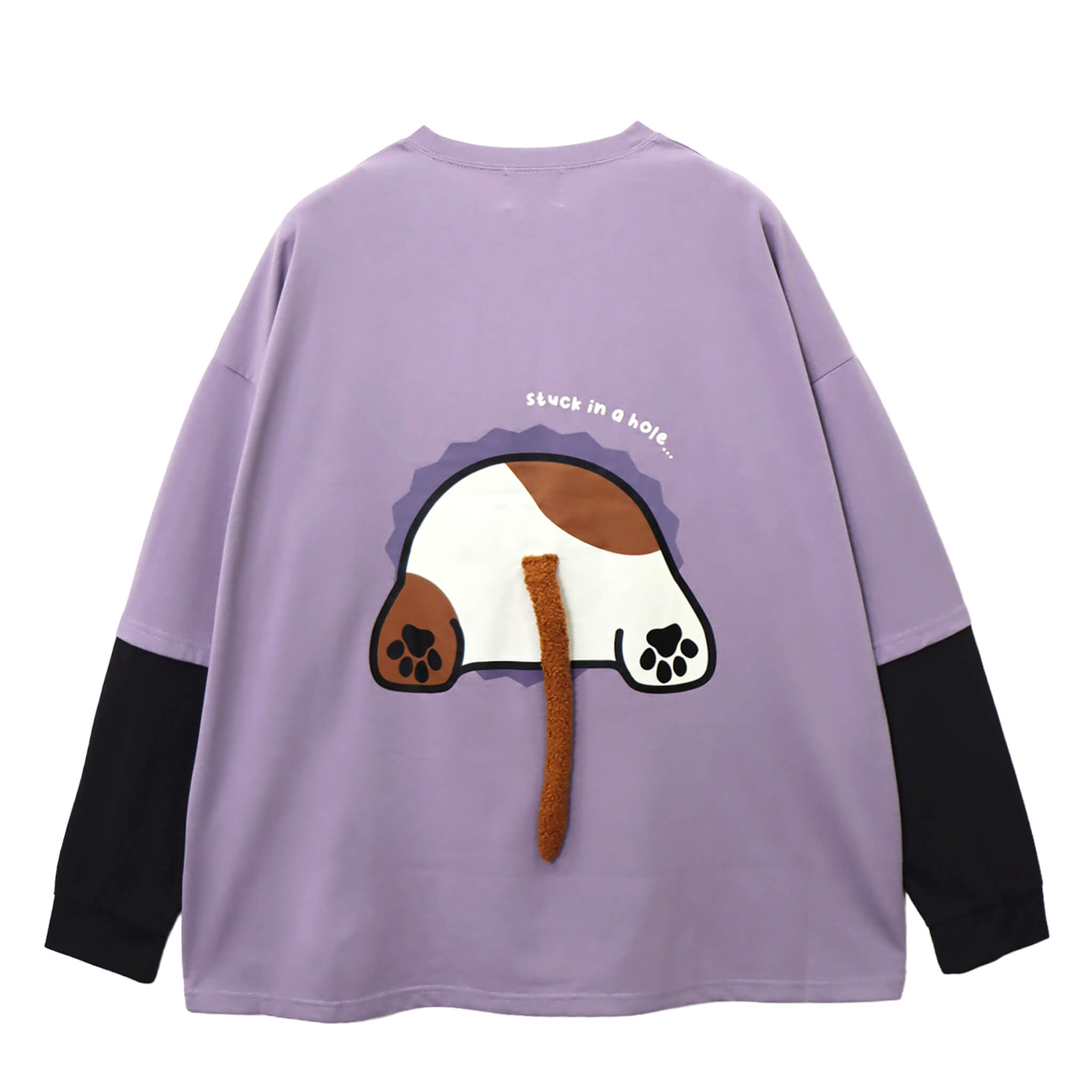 PANDIESTA 飛び出し にゃんこぱんだ ロングスリーブ Tシャツ(595751