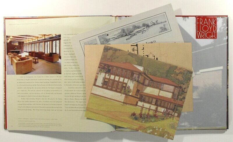 洋書 Frank Lloyd Wright: A Gatefold Portfolio Frank Lloyd Wright