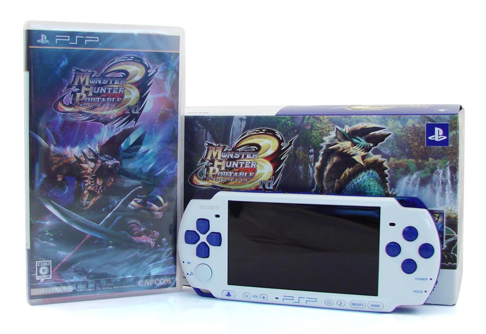 Monster Hunter Portable 3rd Special Model - White/Blue (PSP-3000