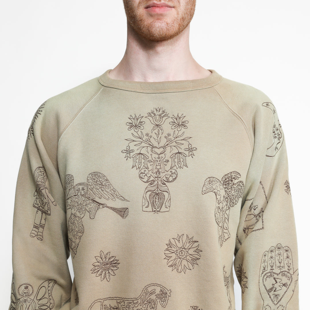 Willson Crewneck - Taupe – Samuel Zelig