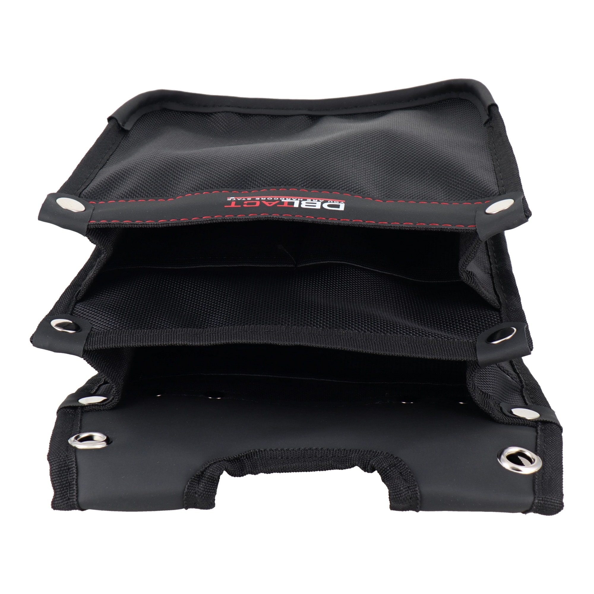 DTS-02-BK 作業ベルト・収納袋 腰袋 デュラソフトケース 電工2段