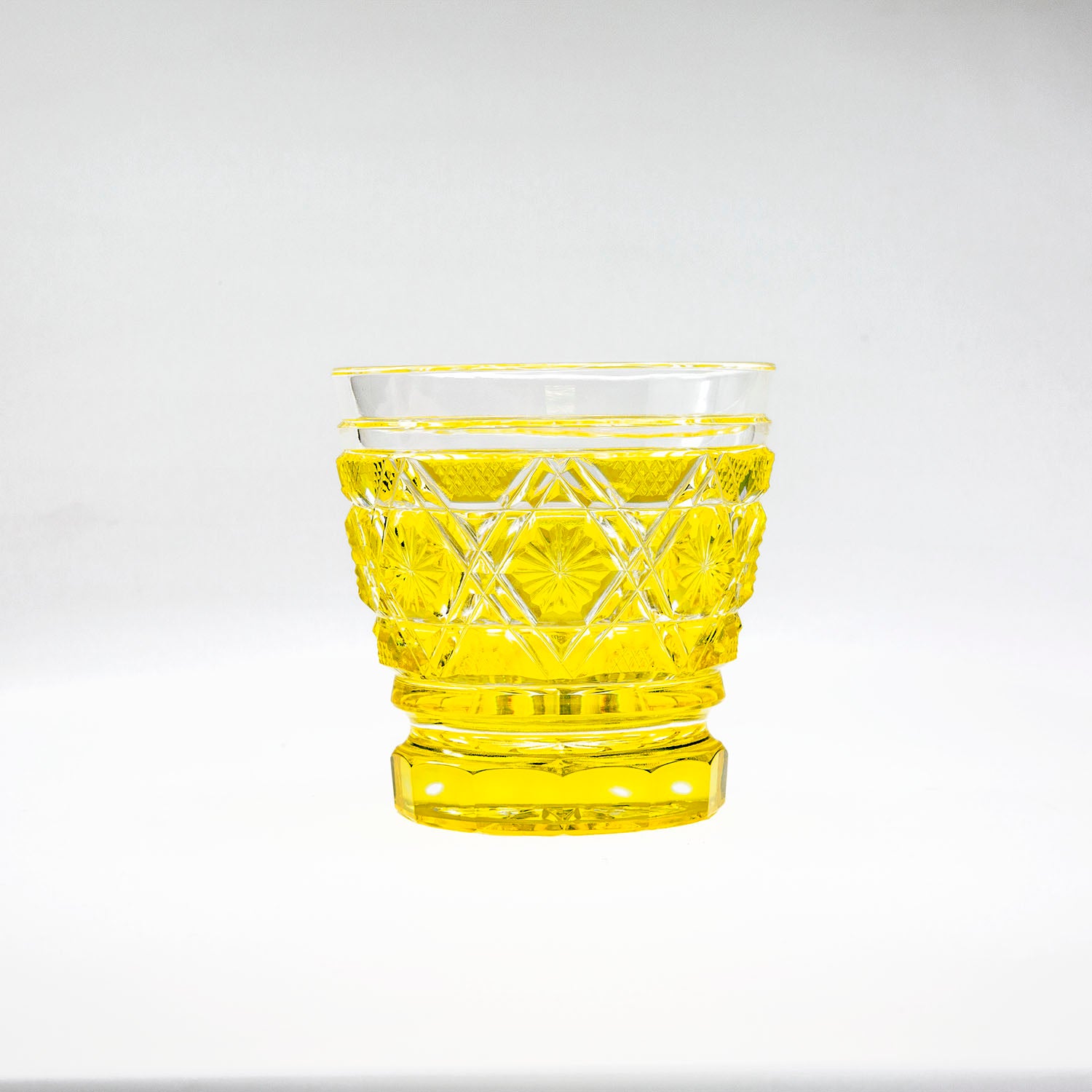 島津薩摩切子】 創作 焼酎オンザロックグラス cut01 – ㈱島津興業 島津