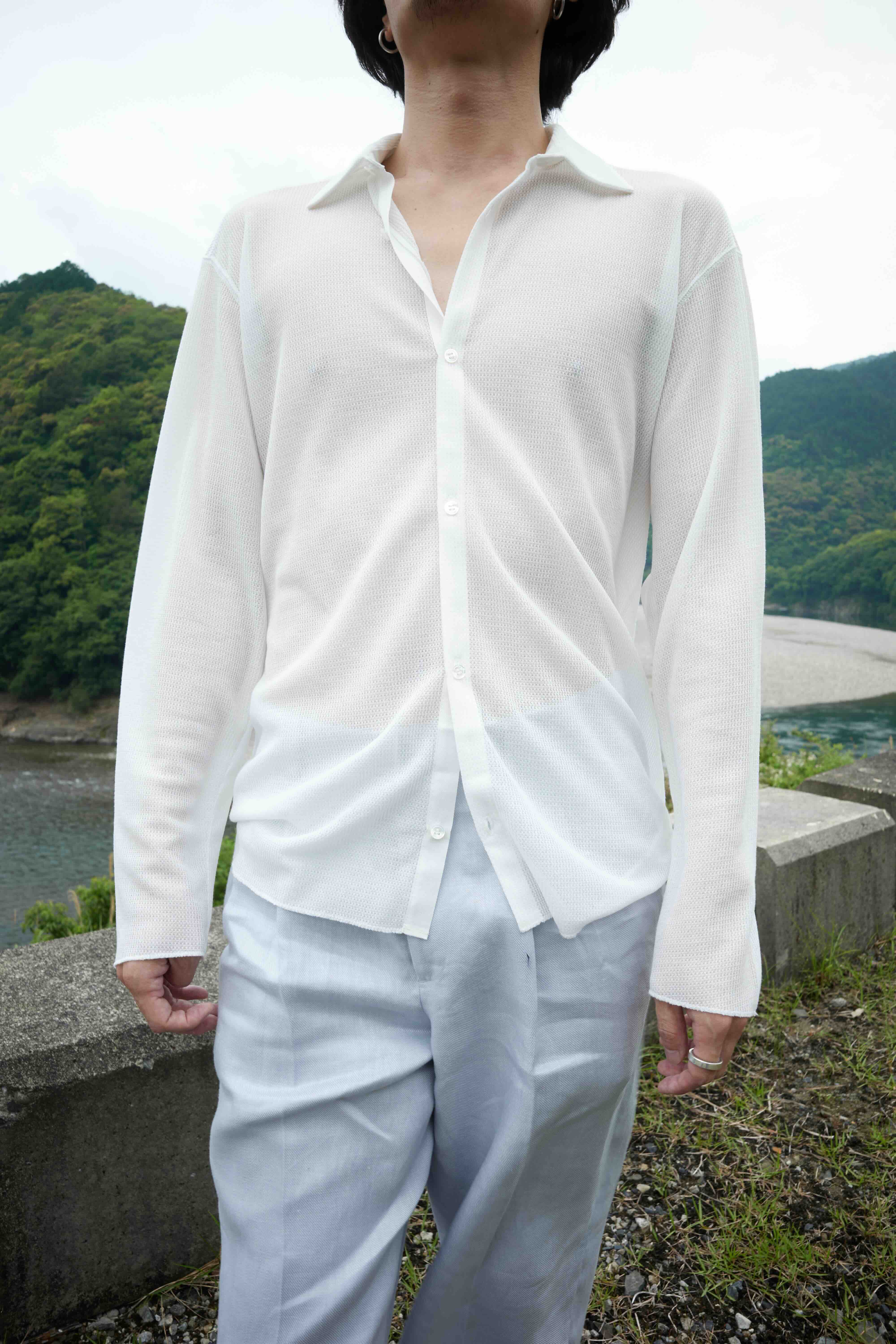 25SS MESH SHIRT/HEMP WAFFLE – seya-voyage