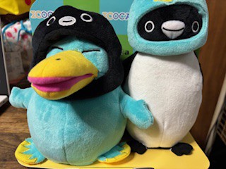 カモノハシのイコちゃん×Suicaのペンギン 手つなぎぬいぐるみ