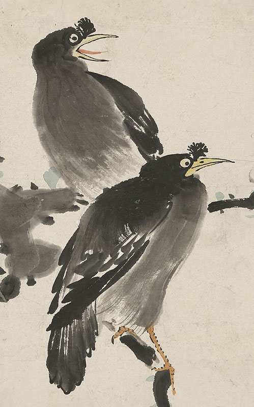 梅花叭々鳥図自画賛（安永3年）｜商品一覧｜新古美術わたなべ