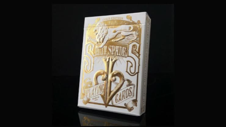 Gold Split Spades Playing Cards by David Blaine – 52Kards