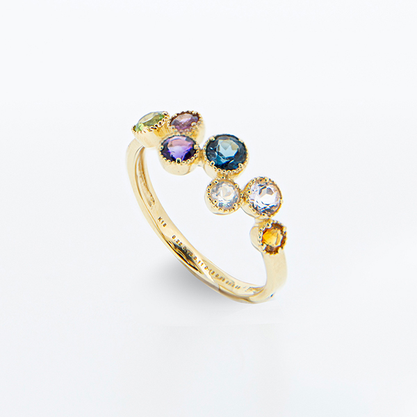 芝翫香〉K18マルチカラーストーンリング/7色アミュレット｜近鉄百貨店