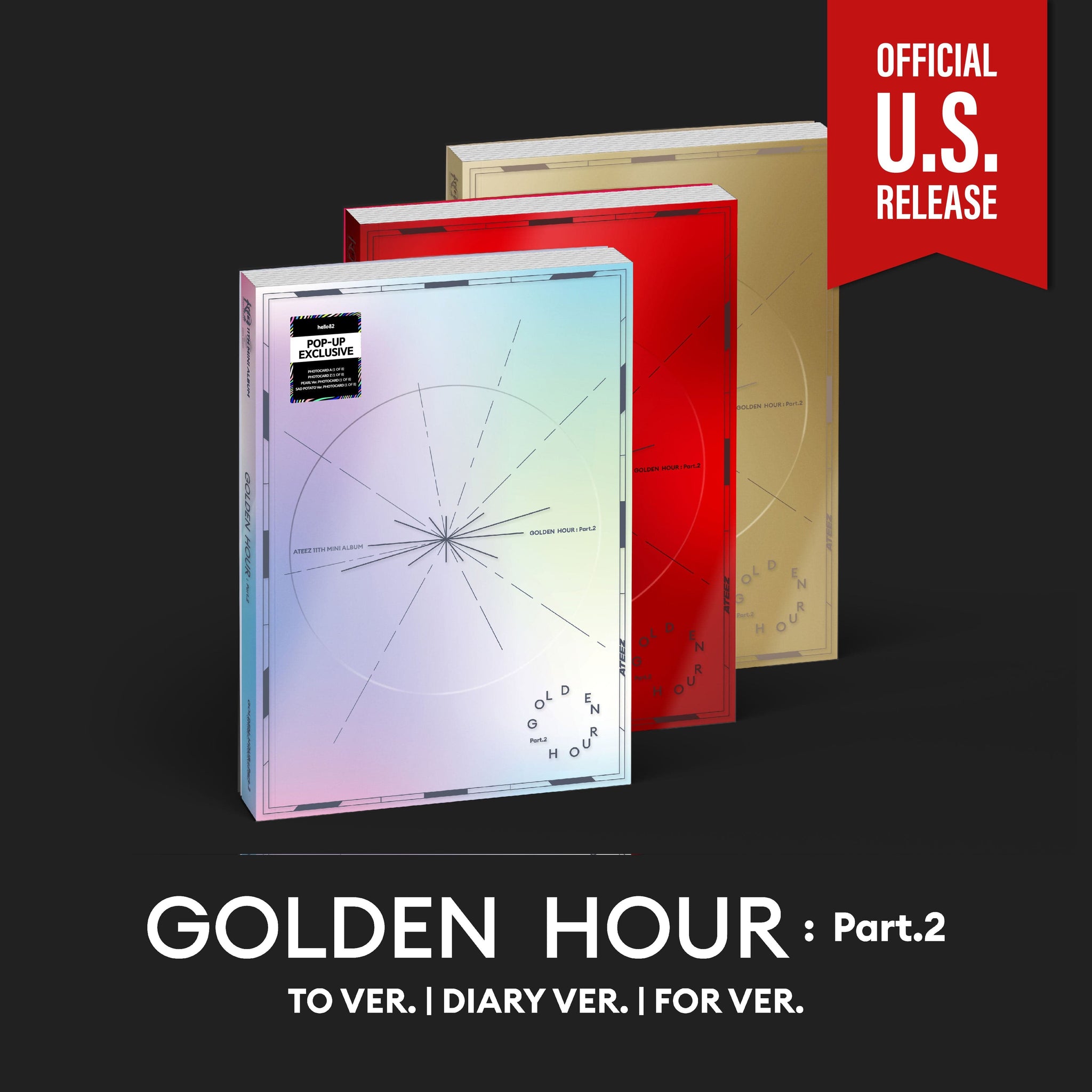 ATEEZ - GOLDEN HOUR: Part.2 (Photobook Ver.) - Pop-up Exclusive