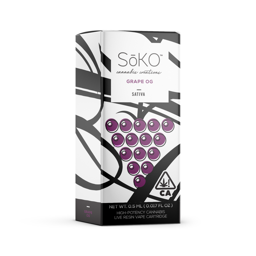 SoKo's THC Oil Vape - Grape OG Sativa | SoKo's – SōKO Shop