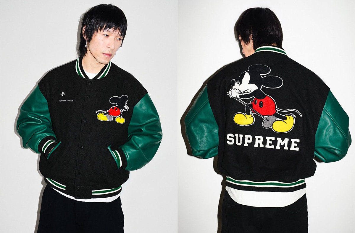 Supreme × Number (N)ine × Mickey Mouse 25FW Week8 [Release Date